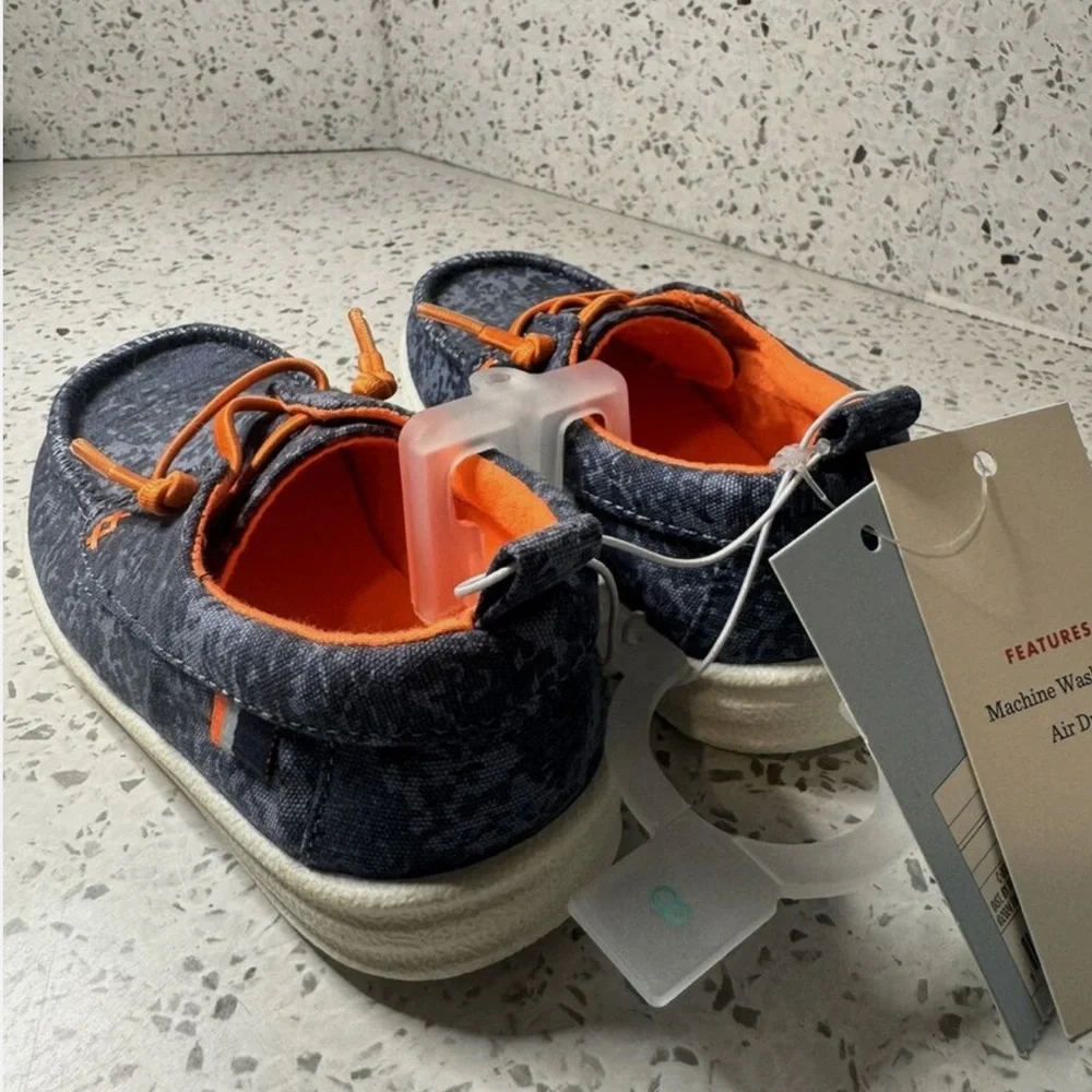 Cat & Jack Toddler Boys Blue Bobby Slip-On Boat Loafer Shoes